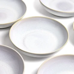 Assiettes Creuses|Céladon Paris Assiette creuse | Blanc nacré