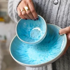 Assiettes Creuses|Céladon Paris Assiette creuse | Bleu água