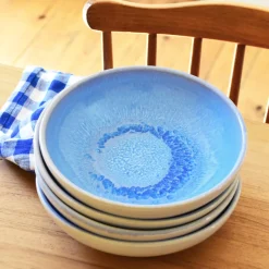 Assiettes Creuses|Céladon Paris Assiette creuse | Bleu minéral