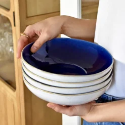 Assiettes Creuses|Céladon Paris Assiette creuse | Bleu odyssée