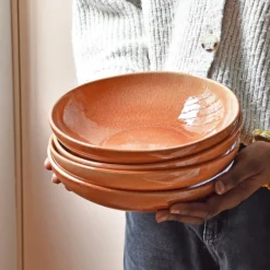 Assiettes Creuses|Céladon Paris Assiette creuse | Terracotta sienna