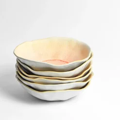 Assiettes Creuses|Céladon Paris Assiette creuse Onda | Corail doré