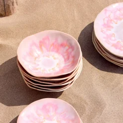 Assiettes Creuses|Céladon Paris Assiette creuse Onda | Rose anémone