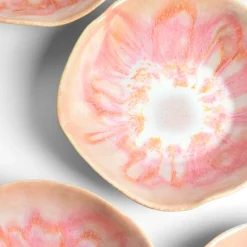 Assiettes Creuses|Céladon Paris Assiette creuse Onda | Rose anémone