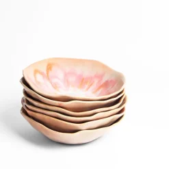 Assiettes Creuses|Céladon Paris Assiette creuse Onda | Rose anémone