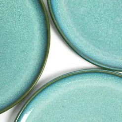 Plats Et Saladiers|Assiettes Plates|Céladon Paris Assiette de présentation | Vert turquoise