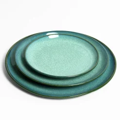 Plats Et Saladiers|Assiettes Plates|Céladon Paris Assiette de présentation | Vert turquoise