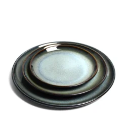 Plats Et Saladiers|Assiettes Plates|Céladon Paris Assiette de présentation | Bleu brume