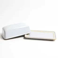 Beurriers & Coquetiers|Céladon Paris Beurrier | Blanc nacré