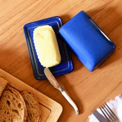 Beurriers & Coquetiers|Céladon Paris Beurrier | Bleu majestueux