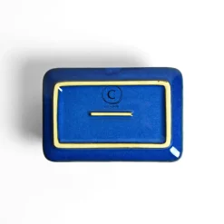 Beurriers & Coquetiers|Céladon Paris Beurrier | Bleu majestueux
