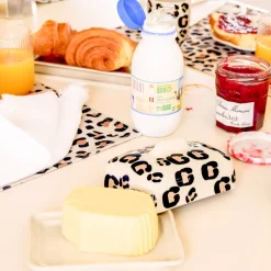 Beurriers & Coquetiers|Céladon Paris Beurrier | Léopard