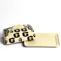 Beurriers & Coquetiers|Céladon Paris Beurrier | Léopard