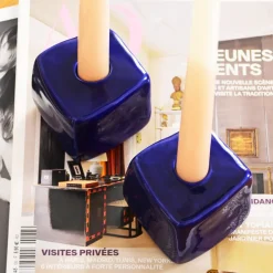 Lifestyle|Céladon Paris Bougeoirs Sol | Indigo