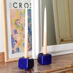 Lifestyle|Céladon Paris Bougeoirs Sol | Indigo