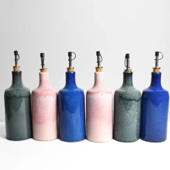 Bouteilles D'Huile|Céladon Paris Bouteille d'huile | Bleu majestueux