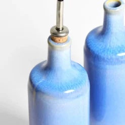Bouteilles D'Huile|Céladon Paris Bouteille d'huile | Bleu minéral
