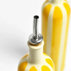 Bouteilles D'Huile|Céladon Paris Bouteille d'huile | Jaune Linhas