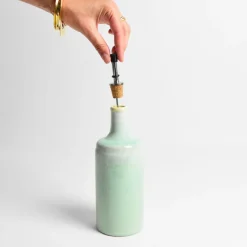 Bouteilles D'Huile|Céladon Paris Bouteille d'huile | Vert minéral