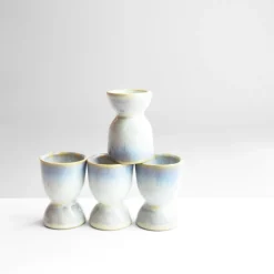 Beurriers & Coquetiers|Céladon Paris Coquetier | Blanc glacier