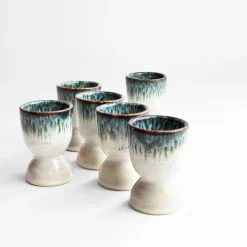 Beurriers & Coquetiers|Céladon Paris Coquetier | Bleu mer