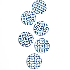 Dessous De Verre|Céladon Paris Dessous de verre | Bleu & Vert d'eau Azulejos