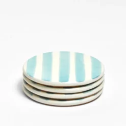 Dessous De Verre|Céladon Paris Dessous de verre | Vert d'eau Linhas