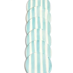 Dessous De Verre|Céladon Paris Dessous de verre | Vert d'eau Linhas