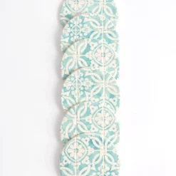 Dessous De Verre|Céladon Paris Dessous de verre | Vert d'eau Azulejos