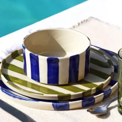 Bols|Céladon Paris Grand bol | Bleu Linhas