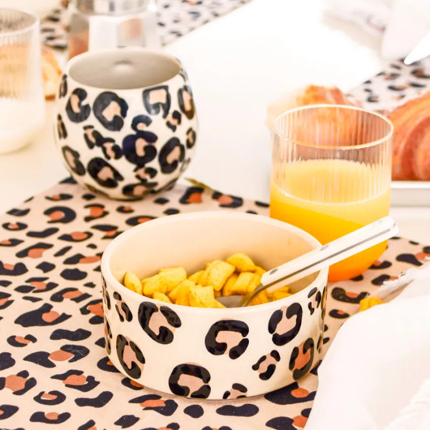 Bols|Céladon Paris Grand bol | Léopard