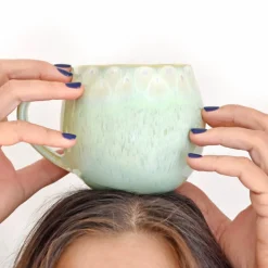 Bar À Mugs|Céladon Paris Grand Mug | Vert audacieux