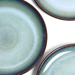 Assiettes Plates|Céladon Paris Grande assiette | Bleu brume