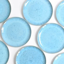 Assiettes Plates|Céladon Paris Grande assiette | Bleu água