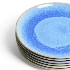 Assiettes Plates|Céladon Paris Grande assiette | Bleu minéral