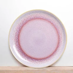 Assiettes Plates|Céladon Paris Grande assiette | Rose minéral