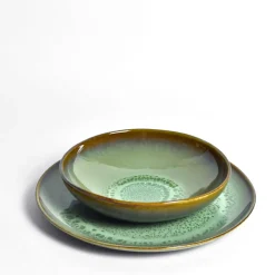 Assiettes Plates|Céladon Paris Grande assiette | Vert rivage