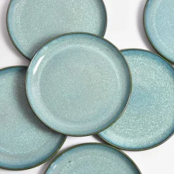 Assiettes Plates|Céladon Paris Grande assiette | Vert turquoise