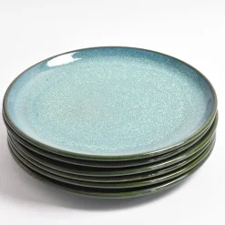 Assiettes Plates|Céladon Paris Grande assiette | Vert turquoise