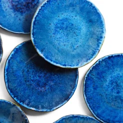 Assiettes Plates|Céladon Paris Grande assiette Onda | Bleu abyssal