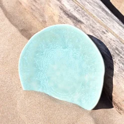 Assiettes Plates|Céladon Paris Grande assiette Onda | Vert d'eau