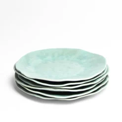 Assiettes Plates|Céladon Paris Grande assiette Onda | Vert d'eau