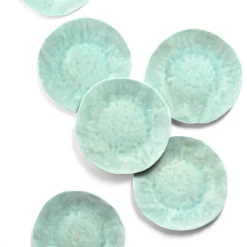 Assiettes Plates|Céladon Paris Grande assiette Onda | Vert d'eau