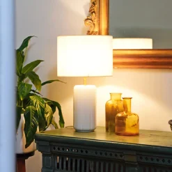 Lifestyle|Céladon Paris Lampe Luzia | Blanc & Coton