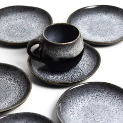 Assiettes Creuses|Céladon Paris Mini assiette | Noir écume