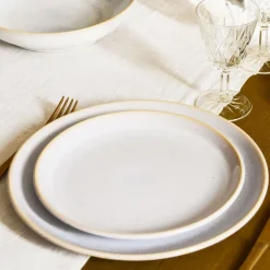 Assiettes Plates|Céladon Paris Petite assiette | Blanc nacré