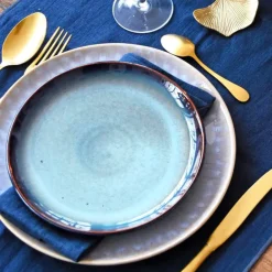 Assiettes Plates|Céladon Paris Petite assiette | Bleu brume