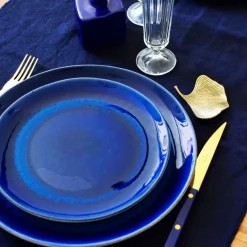 Assiettes Plates|Céladon Paris Petite assiette | Bleu odyssée