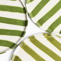 Assiettes Plates|Céladon Paris Petite assiette | Vert Linhas