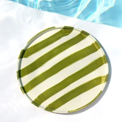 Assiettes Plates|Céladon Paris Petite assiette | Vert Linhas